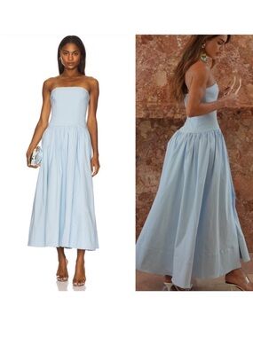 aaliyah midi dress in periwinkle blue camila coelho | Dresses | Nwt Revolve Camila Coelho accessories&shoes Asymmetric check print midi Style:D515-FT